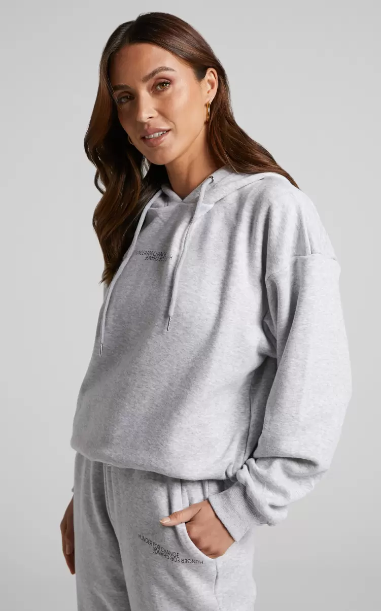 The Hunger Project X Showpo - Thp Hoodie In Grey Marle Women Basics - 2