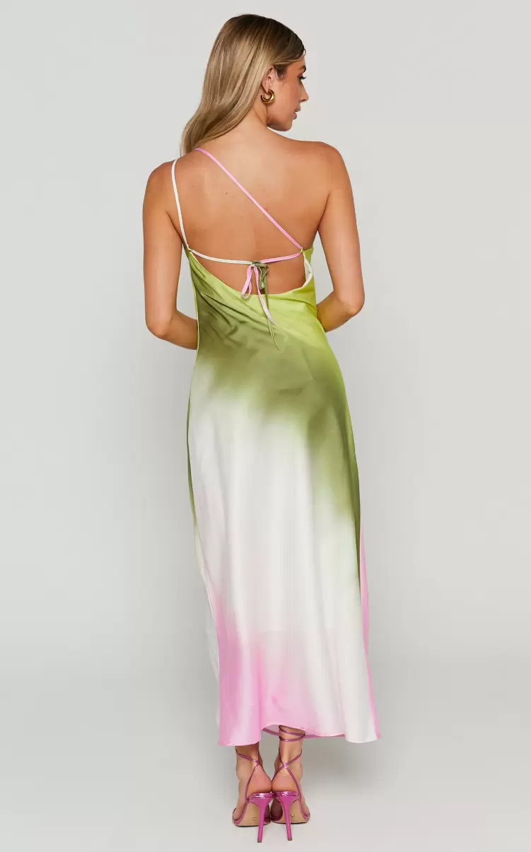 Marnie Midi Dress - One Shoulder Dress In Ombre Women Dresses Showpo - 4