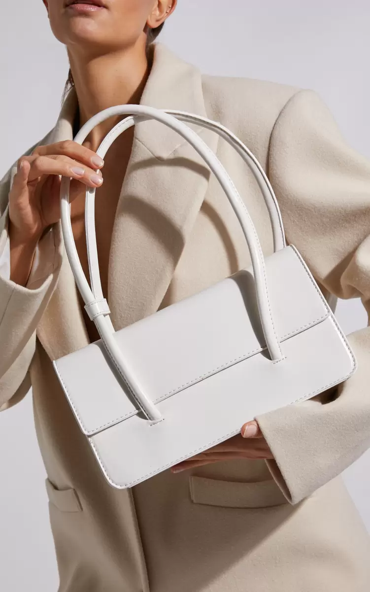 Showpo Tokyo Shoulder Bag In White Women Bags