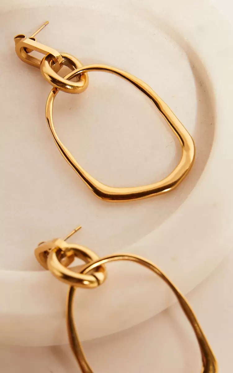 Women Earrings Abegail Drop Earrings In Gold Showpo - 3
