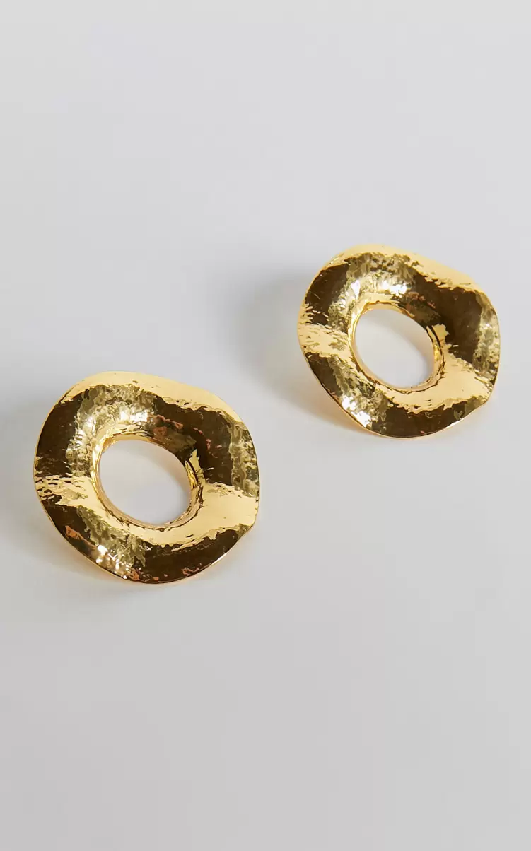 Women Showpo Breann Statement Earrings In Gold Earrings - 3
