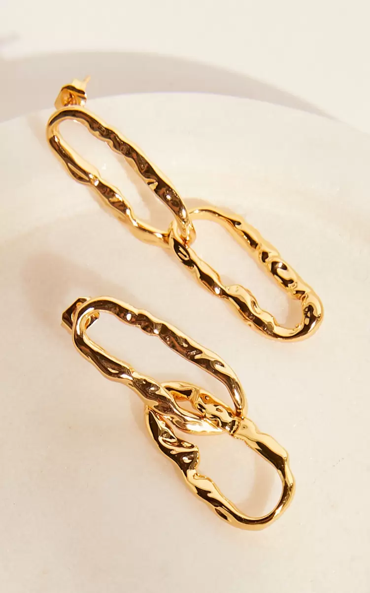Women Alfonsina Chain Drop Earrings In Gold Showpo Earrings - 1