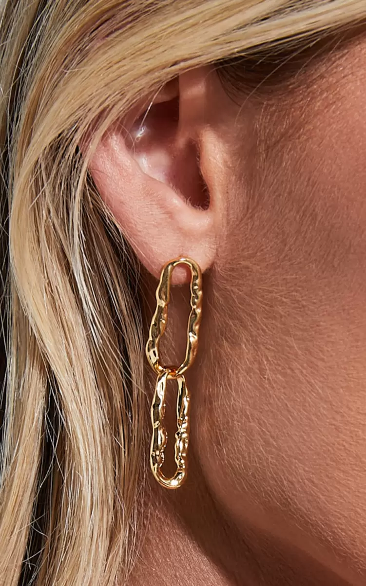 Women Alfonsina Chain Drop Earrings In Gold Showpo Earrings