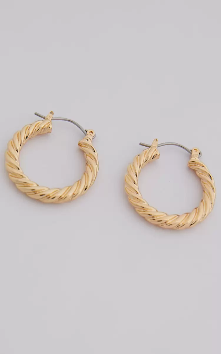Women Showpo Earrings Florah Hoop Earrings In Gold - 4