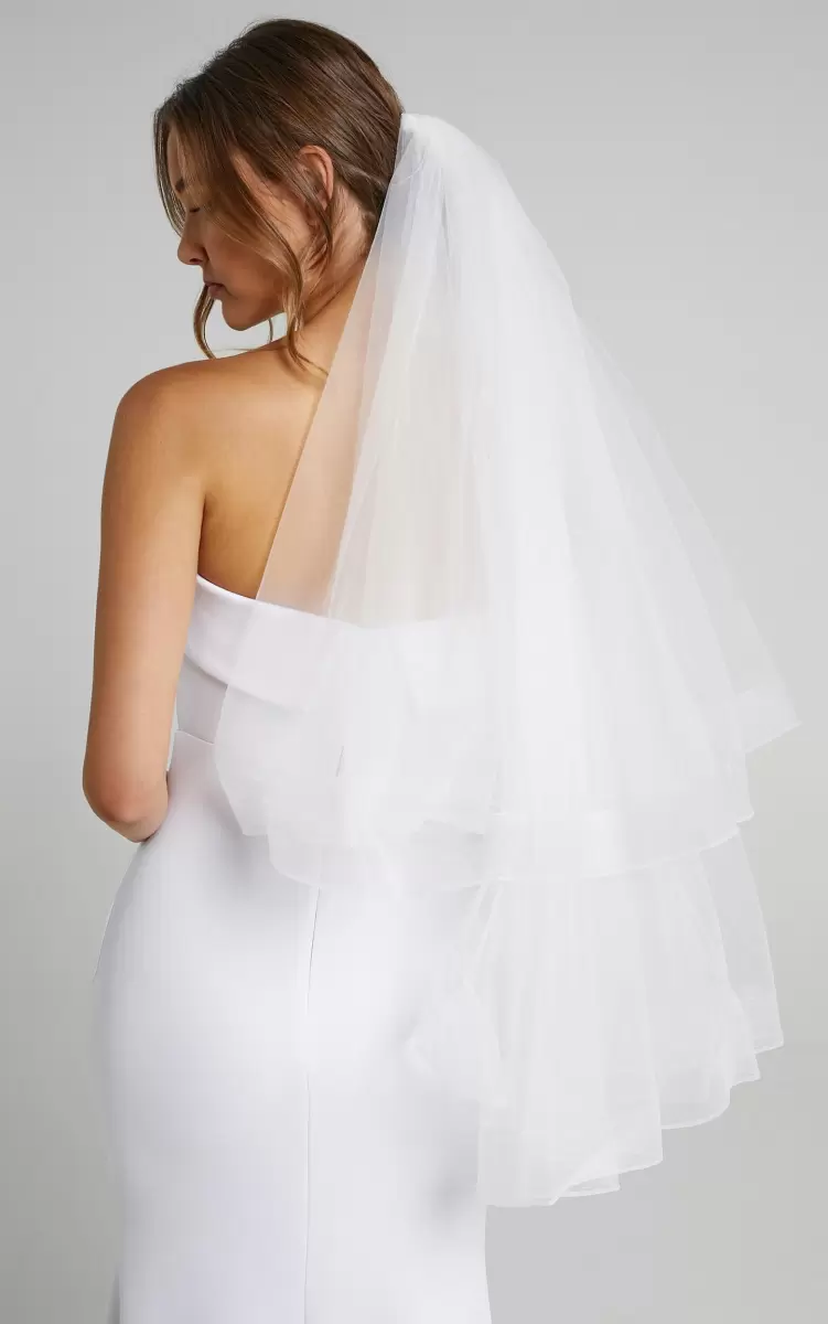 Showpo Magic Moment Veil In White Bridal Accessories Women
