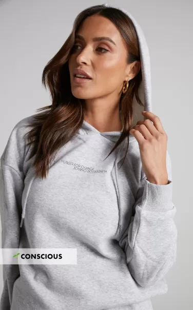 The Hunger Project X Showpo - Thp Hoodie In Grey Marle Women Basics