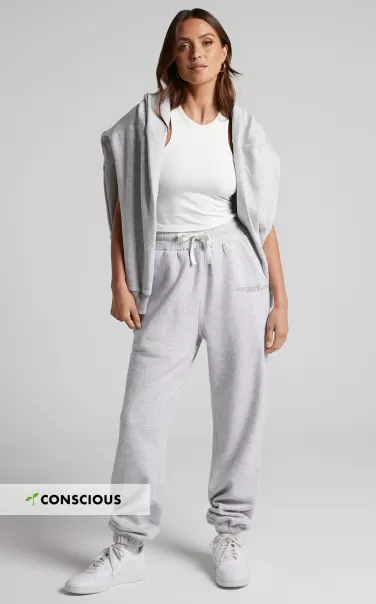 Women The Hunger Project X Showpo Mid Waisted Sweatpants In Grey Basics