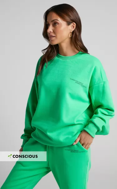 The Hunger Project X Showpo - Thp Sweatshirt In Green Basics Women