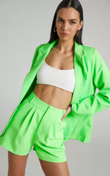 Showpo Blazers Women Ashesha Blazer - Tailored Suiting Blazer In Green