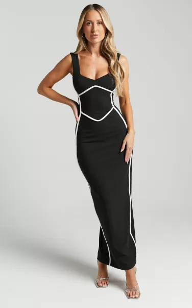 Dresses Showpo Magnolia Midi Dress - Scoop Neck Bodycon Dress In Black Women
