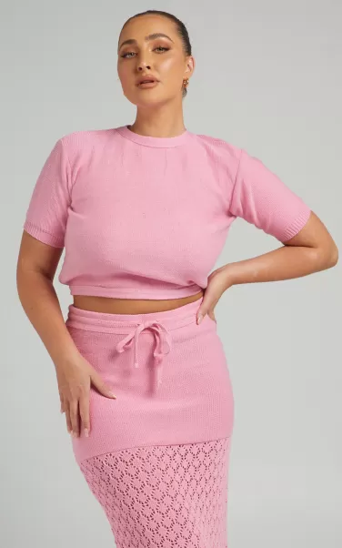 Knitwear Rue Stiic - Elina Knit Top In Pink Women Showpo