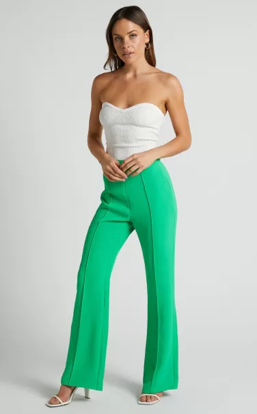 Pants Showpo Jessa Pants - High Waisted Pants In Green Women