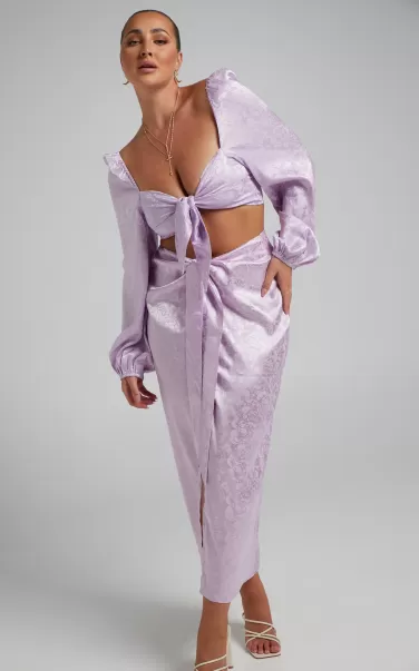Skirts Runaway The Label - Roxie Midi Skirt In Lilac Showpo Women