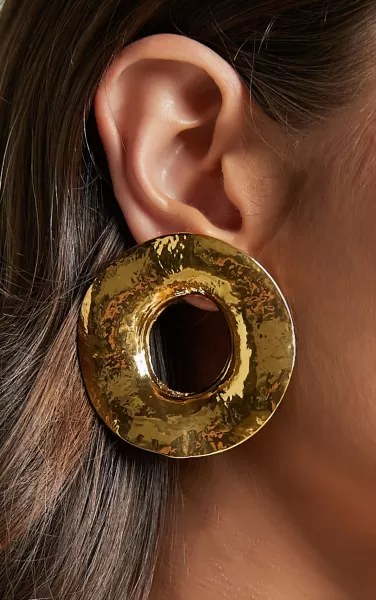 Women Showpo Breann Statement Earrings In Gold Earrings