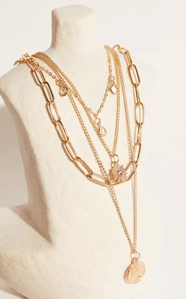Susie Multipack Necklace In Gold Showpo Necklaces Women
