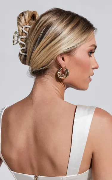 Showpo Madilynn Pearl Hair Clip In White Women Bridal Accessories